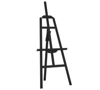 vidaXL Caballete de Pintura, Soporte de Exposición, Caballete de Obra de Arte, Soporte de Pintura para Estudio Boda, Madera Maciza de Pino Negro