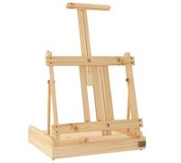 vidaXL Caballete de sobremesa con cajón Madera de Pino 41,5x37x12 cm