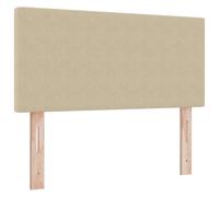 vidaXL Cabecera Baja Camas de Dormitorio Diseño Minimalista Montada en la Pared Beige Lino Impermeable y Fácil de Montar Tamaño 80 cm Accesorios de Cama Modernos Perfil de Cabeza Muebles para el