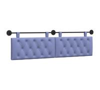 vidaXL Cabecera Colgante Azul Jeans 170 x 55 x 7 cm Tela, Cabecero Rectangular de Tela para Dormitorio, diseño Moderno Colgante, Respaldo Acogedor y Suave, eficiente en Espacio