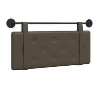 vidaXL Cabecera Colgante Gris 100 cm Cuero sintético, Cabecero Moderno para Dormitorio, cabecero montado en la Pared Rectangular, Respaldo tapizado, diseño Minimalista, ahorrador de Espacio Elegante