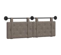 vidaXL Cabecera Colgante Gris 130 x 55 x 5 cm PU Antiguo, Cabecero Moderno Rectangular montado en la Pared, Respaldo de Cama de Espuma Minimalista, Elegante adición Decorativa para el Dormitorio