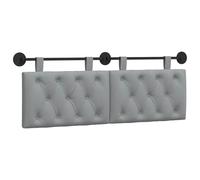 vidaXL Cabecera Colgante Gris Claro 150 x 55 x 7 cm Tela, Cabecero Rectangular de Tela para Dormitorio, diseño Moderno Colgante, Respaldo Acogedor y Suave, eficiente en Espacio