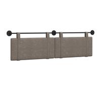 vidaXL Cabecera Colgante Liso Gris 170 x 55 x 5 cm PU Antiguo, Cabecero Moderno montado en la Pared, Acento Estiloso para el Dormitorio, Soporte cómodo para la Cama, Mueble Decorativo, Elemento de di