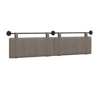 vidaXL Cabecera Colgante Liso Gris 210 x 55 x 5 cm PU Antiguo, Cabecero Moderno montado en la Pared, Acento Estiloso para el Dormitorio, Soporte cómodo para la Cama, Mueble Decorativo, Elemento de di