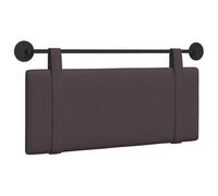 vidaXL Cabecera Colgante Liso Marrón Oscuro 110 x 55 x 5 cm Tela, Decoración de Dormitorio, cabecero Moderno, Fondo de Cama montado, Punto Focal Lujoso, Comodidad Atemporal
