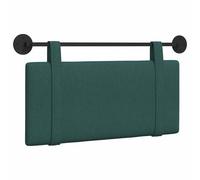 vidaXL Cabecera Colgante Liso Verde Oscuro 90 x 55 x 5 cm Tela, Decoración de Dormitorio, cabecero Moderno, Fondo de Cama montado, Punto Focal Lujoso, Comodidad Atemporal