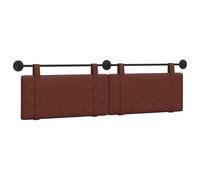 vidaXL Cabecera Colgante Marrón Brillante 190 x 55 x 5 cm PU Antiguo, Cabecero Moderno montado en la Pared, Acento Estiloso para el Dormitorio, Soporte cómodo para la Cama, Mueble Decorativo, Element