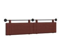 vidaXL Cabecera Colgante Marrón Brillante 210 x 55 x 5 cm PU Antiguo, Cabecero Moderno montado en la Pared, Acento Estiloso para el Dormitorio, Soporte cómodo para la Cama, Mueble Decorativo, Element