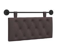 vidaXL Cabecera Colgante Marrón Oscuro 100 x 55 x 7 cm Tela, Cabecero Rectangular de Tela para Dormitorio, diseño Moderno Colgante, Respaldo Acogedor y Suave, eficiente en Espacio