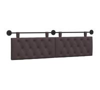 vidaXL Cabecera Colgante Marrón Oscuro 170 x 55 x 7 cm Tela, Cabecero Rectangular de Tela para Dormitorio, diseño Moderno Colgante, Respaldo Acogedor y Suave, eficiente en Espacio