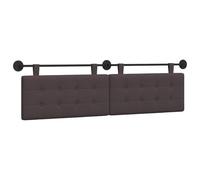 vidaXL Cabecera Colgante Marrón Oscuro 190 x 55 x 5 cm Tela, Cabecero Moderno, Rectangular, Tapizado para Dormitorio, Montado En La Pared, Decoración Confortable Que Ahorra Espacio