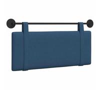vidaXL Cabecera Colgante Montaje en la Pared Azul 110 x 55 x 5 cm Tela, Decoración de Dormitorio, cabecero Moderno, Fondo de Cama montado, Punto Focal Lujoso, Comodidad Atemporal