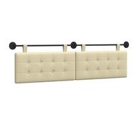 vidaXL Cabecera Colgante Montaje en la Pared Cuero sintético, Dormitorio, Rectangular, Moderno, Cabecero montado en la Pared, Diseño Que Ahorra Espacio, Decoración Elegante, Líneas limpias y Simples