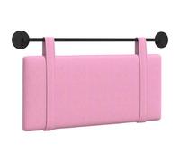 vidaXL Cabecera Colgante Montaje en la Pared Rosa 90 x 55 x 5 cm Tela, Decoración de Dormitorio, cabecero Moderno, Fondo de Cama montado, Punto Focal Lujoso, Comodidad Atemporal