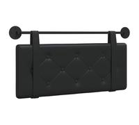 vidaXL Cabecera Colgante Negro 100 cm Cuero sintético, Cabecero Moderno para Dormitorio, cabecero montado en la Pared Rectangular, Respaldo tapizado, diseño Minimalista, ahorrador de Espacio Elegante