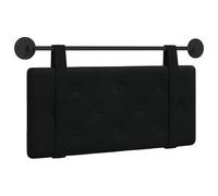 vidaXL Cabecera Colgante Negro 100 x 55 x 5 cm Terciopelo, Cabecero Moderno Rectangular con Montaje en Pared, tapizado con Correas, y diseño Acolchado con Botones para una decoración de Dormitorio re