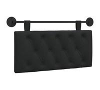 vidaXL Cabecera Colgante Negro 100 x 55 x 7 cm Tela, Cabecero Rectangular de Tela para Dormitorio, diseño Moderno Colgante, Respaldo Acogedor y Suave, eficiente en Espacio