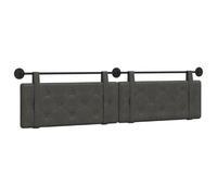 vidaXL Cabecera Colgante Negro 210 x 55 x 5 cm PU Antiguo, Cabecero Moderno Rectangular montado en la Pared, Respaldo de Cama de Espuma Minimalista, Elegante adición Decorativa para el Dormitorio