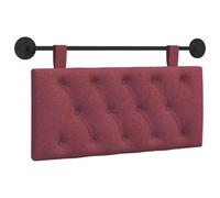 vidaXL Cabecera Colgante Rojo Vino 100 x 55 x 7 cm Tela, Cabecero Rectangular de Tela para Dormitorio, diseño Moderno Colgante, Respaldo Acogedor y Suave, eficiente en Espacio