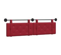 vidaXL Cabecera Colgante Rojo Vino 170 x 55 x 5 cm Cuero sintético, Cabecero Moderno para Dormitorio, cabecero montado en la Pared Rectangular, Respaldo tapizado, diseño Minimalista, ahorrador de ESP