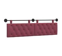 vidaXL Cabecera Colgante Rojo Vino 170 x 55 x 7 cm Tela, Cabecero Rectangular de Tela para Dormitorio, diseño Moderno Colgante, Respaldo Acogedor y Suave, eficiente en Espacio