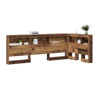 vidaXL Cabecera de Almacenamiento con Estante Madera Vieja 90 cm, Cabecero de Dormitorio, diseño Moderno, soluciones de Almacenamiento, Estilo Minimalista y contemporáneo