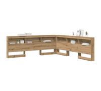 vidaXL Cabecera de Almacenamiento con Estante Roble Artesanal 180 cm, Cabecero de Dormitorio, diseño Moderno, soluciones de Almacenamiento, Estilo Minimalista y contemporáneo