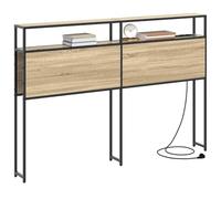 vidaXL Cabecera de Almacenamiento con Estante Roble Sonoma 120 cm, Cabecera Rectangular Moderna, Estilosa con Estantes, Almacenamiento Funcional, Muebles Que Ahorran Espacio