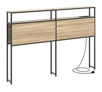 vidaXL Cabecera de Almacenamiento con Estante Roble Sonoma 135 cm, Cabecera Rectangular Moderna, Estilosa con Estantes, Almacenamiento Funcional, Muebles Que Ahorran Espacio