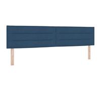 vidaXL Cabecera de diseño Lines Azul 200 cm Tela