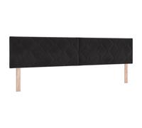 vidaXL Cabecera Diseño de Bloques de Diamante Negro 200 cm Terciopelo