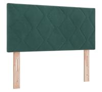 vidaXL Cabecera Diseño de Bloques de Diamante Verde Oscuro 90 cm de Terciopelo