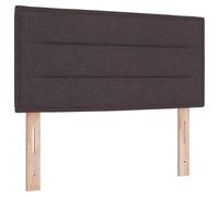 vidaXL Cabecera Diseño de Líneas Marrón Oscuro 100 cm Tela