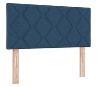vidaXL Cabecera LED | Diseño de Bloques de Diamante Azul | 100 cm Tela | Carga USB | Ideal para el Dormitorio y la Habitación de Invitados | Diseño Moderno, Geométrico y Cómodo Montado en la Pared
