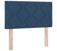 vidaXL Cabecera LED Diseño de Bloques de Diamante Azul 80 cm Tela Tapizada Confort USB Carga para Dormitorio Y Habitación de Invitados Accesorio Moderno para Cama Estilo Espuma de Alta Densidad