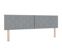 vidaXL Cabecera LED Diseño de Bloques de Diamante Gris Claro 180 cm Tapizado Moderno Comodidad Carga USB para Dormitorio Bloque Patrón Geométrico Estiloso Cómoda Cama Tapicería Suave al Tacto