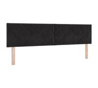 vidaXL Cabecera LED Diseño de Bloques de Diamante Negra 180 cm Terciopelo USB Moderna de Alto Perfil Montada en la Pared Durable de Tapicería Suave Muebles de Dormitorio de Lujo Cabecera de Cama Cont