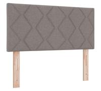 vidaXL Cabecera LED Diseño de Bloques de Diamante Taupe 100 cm Cabecera Tapizada en Tela con USB para Dormitorio y Habitación de Invitados Patrón Moderno Carga Soporte Espalda de Espuma Estiloso
