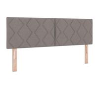 vidaXL Cabecera LED Diseño de Bloques de Diamante Taupe 160 cm Tapizada Comodidad Chida Carga USB para Dormitorios y Habitaciones de Invitados Cama Moderna Contemporánea Respaldo Cómodo