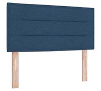 vidaXL Cabecera LED Diseño Líneas Azul Denim 100 cm Tela | Montada en la Pared, Iluminación Moderna con Tiras Decoración Contemporánea en Dormitorios, Ajustable, Luz USB, Soporte de CAM