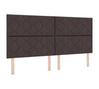vidaXL Cabecera Marrón Oscuro con Diseño de Rombos de 200cm para Montar en la Pared. Muebles Elegantes para el Dormitorio. Cabeceros Modernos y Accesorios de Estilo Compacto Mate.