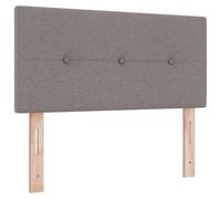 vidaXL Cabecera Tapizada Moderna Diseño Ajustable en Taupe Montada en la Pared Tela para Dormitorio Ahorra Espacio Elegancia Ideal Muebles Decorativos para Adultos Estiloso Madera