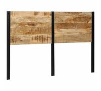 vidaXL Cabecero 160 cm Madera Maciza Mango y Hierro