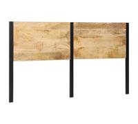 vidaXL Cabecero 180 cm Madera Maciza Mango y Hierro