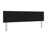 vidaXL Cabecero Ajustable en Altura con cabecera Negro 180 cm Tela, Cabecero de Cama Rectangular Elegante, diseño Moderno para tu Dormitorio, Accesorio cómodo y práctico