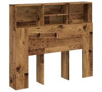 vidaXL Cabecero Armario Madera ingeniería Envejecida 120x19x103,5 cm