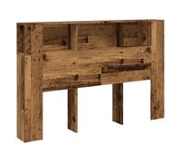 Vidaxl cabecero armario madera ingeniería envejecida 160x18,5x103,5 cm