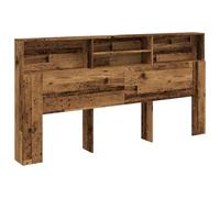 Cabecero armario madera ingeniería envejecida 200x19x103,5 cm