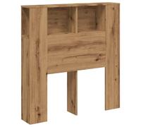 vidaXL Cabecero Armario Madera ingeniería Roble Artisan 100x18,5x102,5cm, cabecero, Armario de Cama, cabecero con estantería